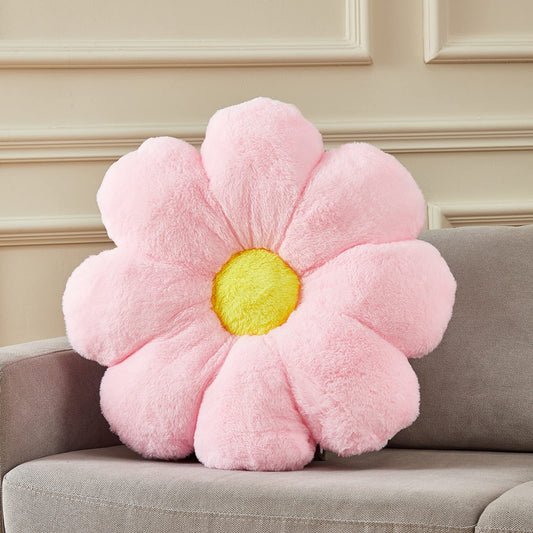 21.65In Cute White Flower Throw Pillow Floor Cushion Pillow as Room Decor Desk Chair Cushion Decorative Bed Throw Pillows for Girls Adults