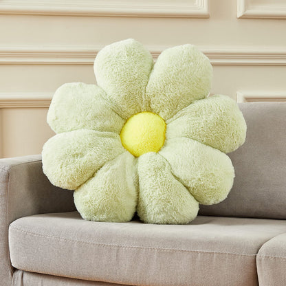 21.65In Cute White Flower Throw Pillow Floor Cushion Pillow as Room Decor Desk Chair Cushion Decorative Bed Throw Pillows for Girls Adults