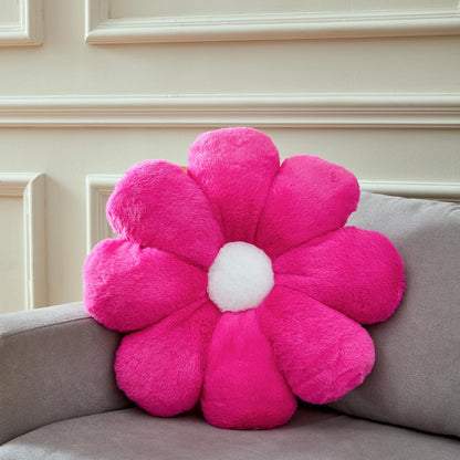 21.65In Cute White Flower Throw Pillow Floor Cushion Pillow as Room Decor Desk Chair Cushion Decorative Bed Throw Pillows for Girls Adults
