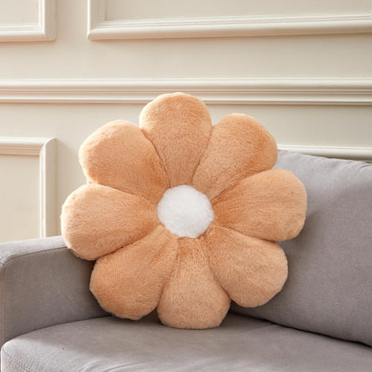 21.65In Cute White Flower Throw Pillow Floor Cushion Pillow as Room Decor Desk Chair Cushion Decorative Bed Throw Pillows for Girls Adults