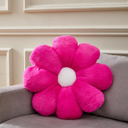 21.65In Cute White Flower Throw Pillow Floor Cushion Pillow as Room Decor Desk Chair Cushion Decorative Bed Throw Pillows for Girls Adults